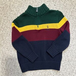 Boys Sz 4 quarter zip Ralph Lauren Polo worn once.